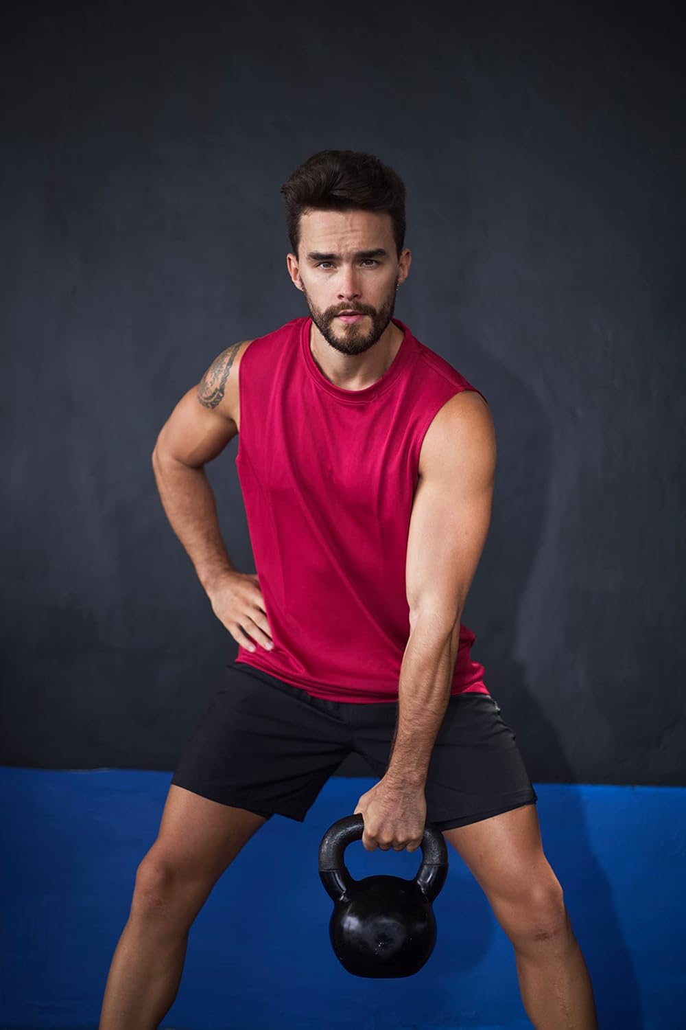 HUAKANG 3/5er Pack Tank Top Herren Ärmelloses Shirt Fitness Achselshirt Unterhemd Schnelltrocknendes