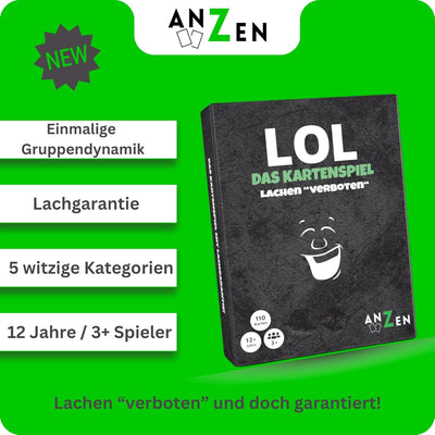LOL - Das Kartenspiel - Lachen verboten | Lustiges Partyspiel mit Lachgarantie | Gesellschaftsspiel