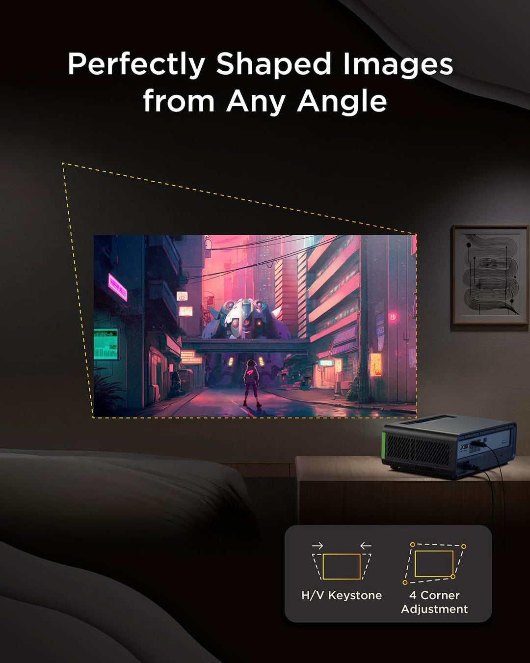 ViewSonic X2-4K Pro Echter 4K HDR Kurzdistanz Beamer mit Google TV, 2500 ANSI Lumen, 240 Hz, 4.2 ms