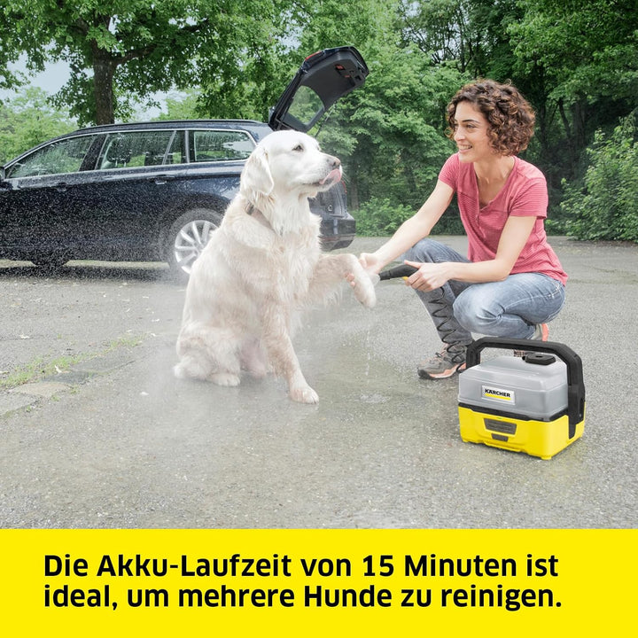 Kärcher Mobile Outdoor Cleaner OC 3 Pet Box (Wassertankvolumen: 4 l, Lithium-Ionen-Akku, abnehmbarer