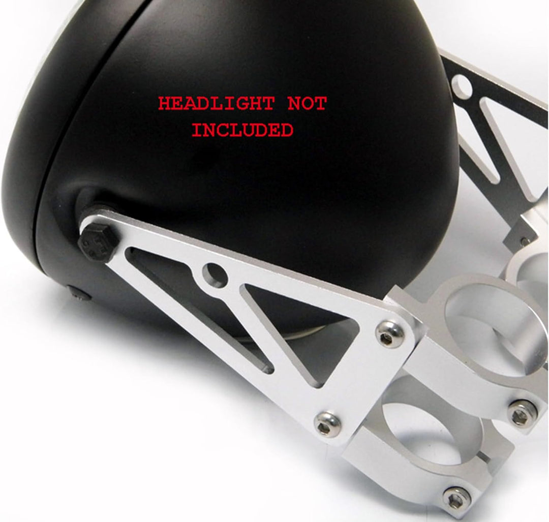 Alchemy Parts Hochwertig 39mm CNC Gebürstetes Aluminium Lenkstangen Halterung Motorrad Scheinwerfer-