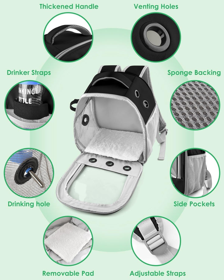 Meerschweinchen Rucksack Transportbox, Tragbare Kaninchen Reisetasche für Kleintiere – Ausgeh-Tasche