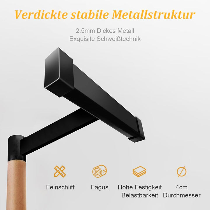Parallettes calisthenics Holz Rutschfeste Liegestützgriffe, Premium Turnen und Calisthenics Equipmen