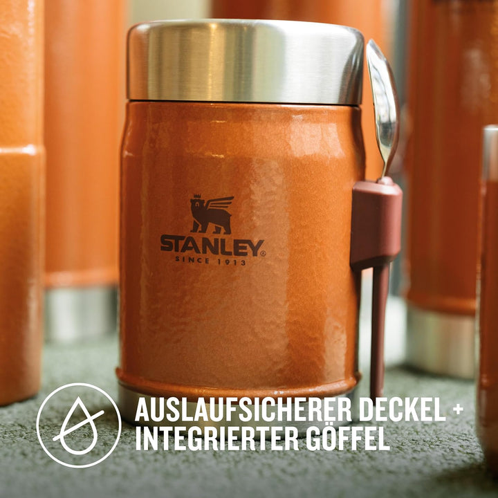 STANLEY 1913 Classic Legendary Thermobehälter Für Essen Mit Göffel 400 ml - Hält 7 Stunden Heiss Ode