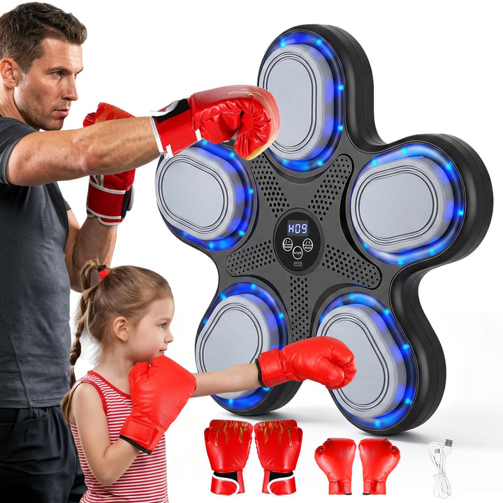 Music Boxing Machine, Musik Boxmaschine für Erwachsene &amp; Kinder, Musik Punching Machine Wandmontage,