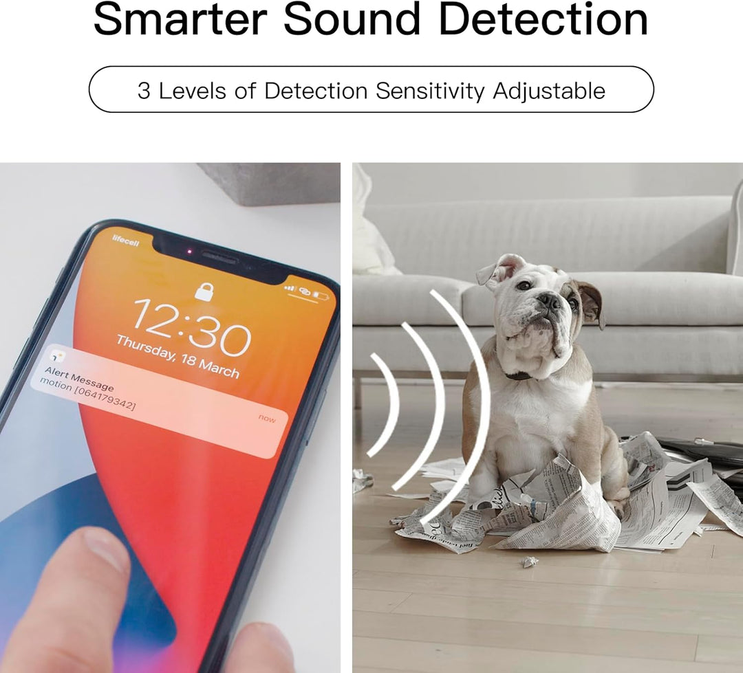 Hundekamera mit App Laxihub Überwachungskamera WLAN Innen Kamera 2,4 GHz Haustier Kamera 1080P HD Na