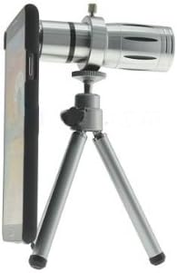 System-S Teleobjektiv Tele Objektiv & Stativ Tripod Halter Schutzhülle 21 mm 80° 12x Zoom für Samsun