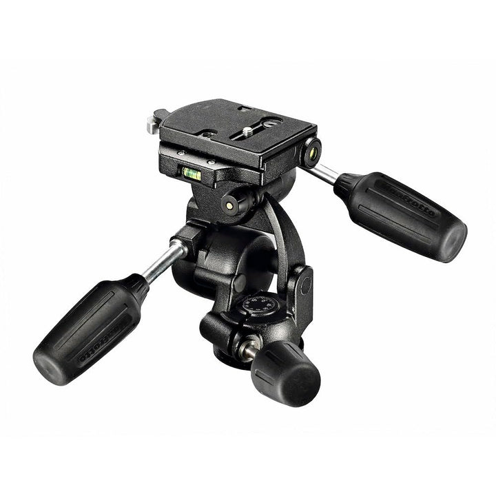 Manfrotto 3-Wege-Kopf mit Schnellwechselplatte, für Kamerastative, Kugelkopf, Kamera-Stabilisator, F