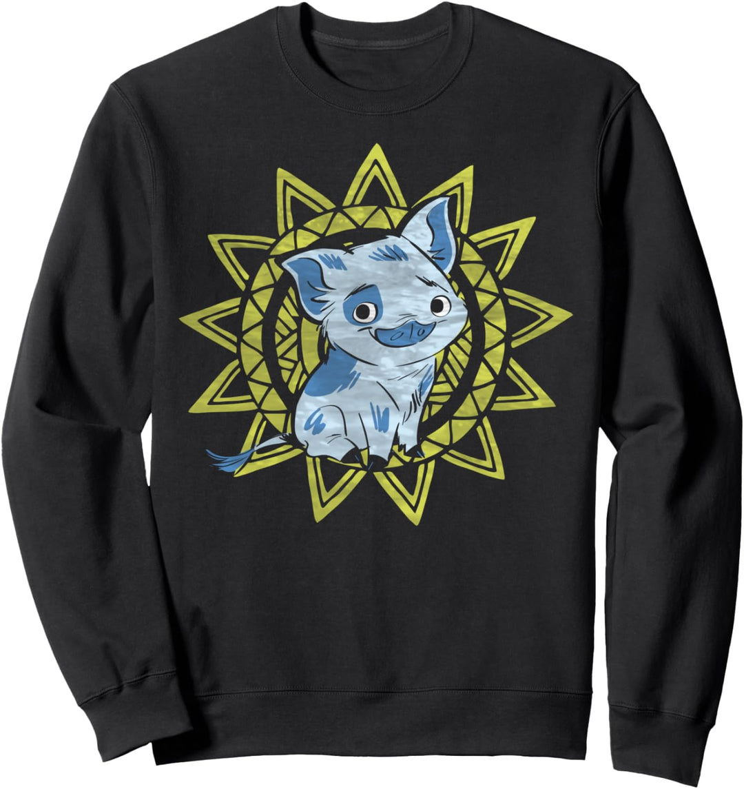 Disney Moana Pua Geometric Sun Portrait Sweatshirt