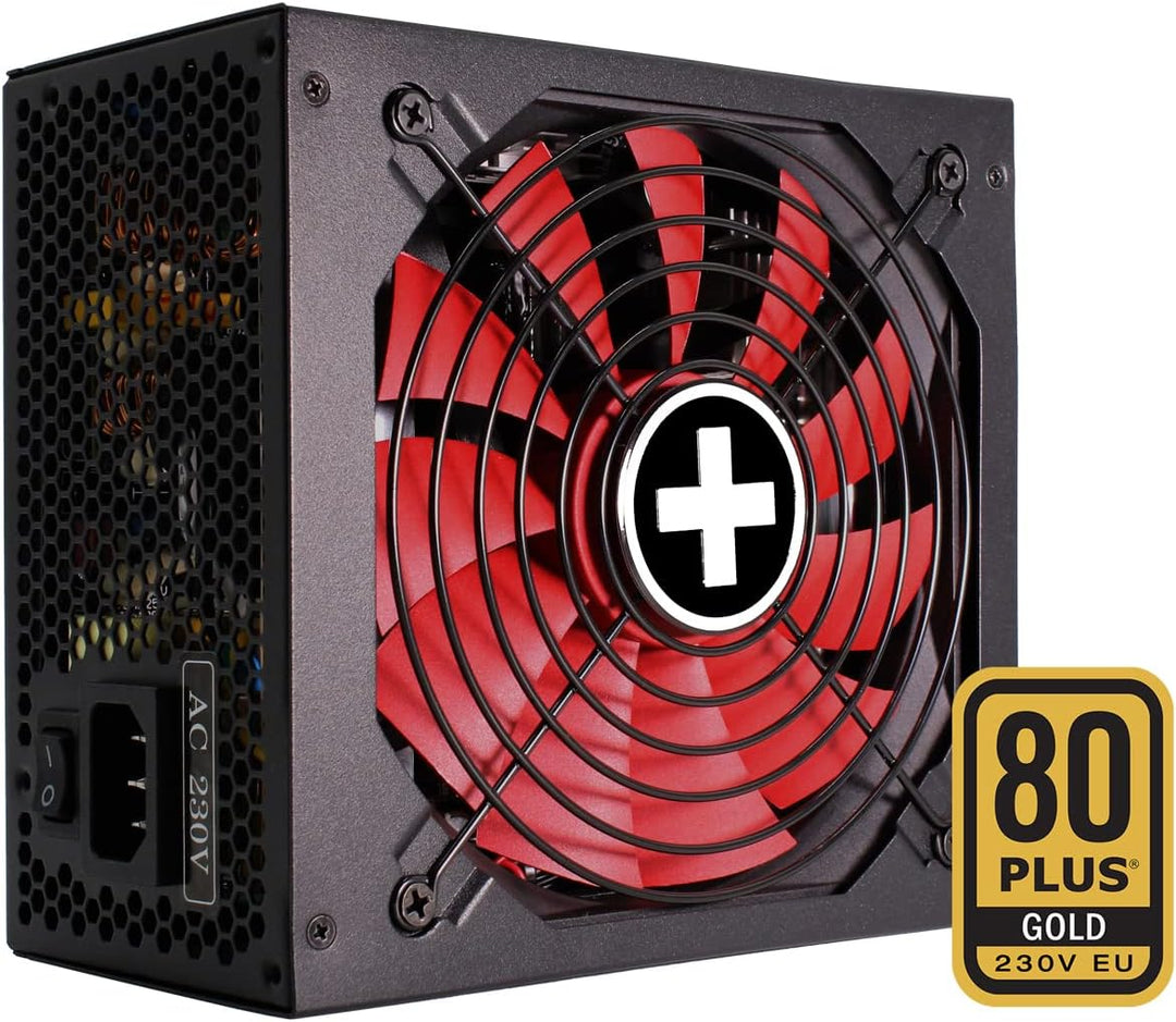 Xilence XP850MR9 850W PC Netzteil, Semi Modular, 80+ Gold, Gaming, ATX, rot/schwarz