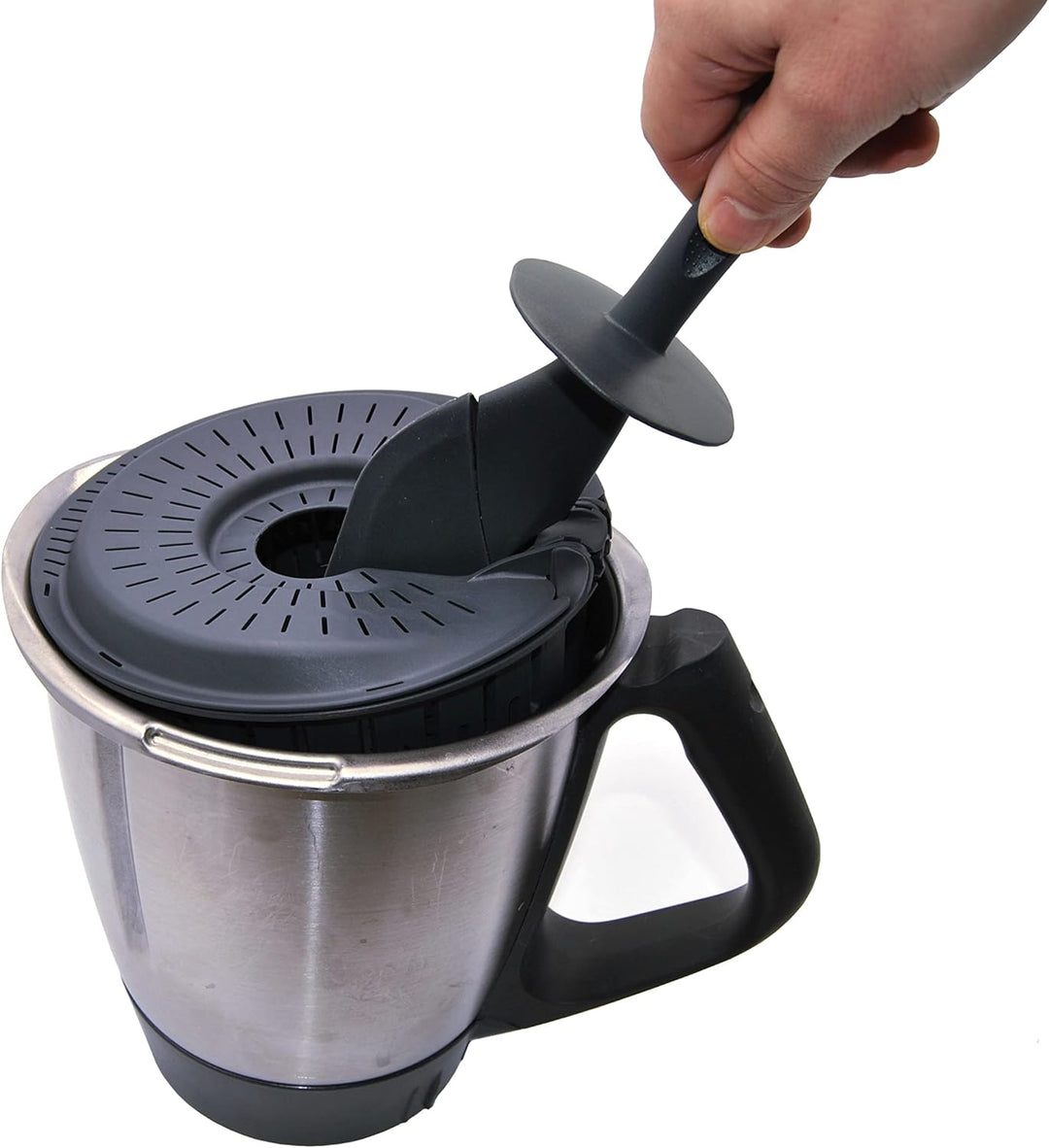 Garkorb und Spatel Topfschaber geeignet für Vorwerk Küchenmaschine Thermomix TM31 TM5 TM6