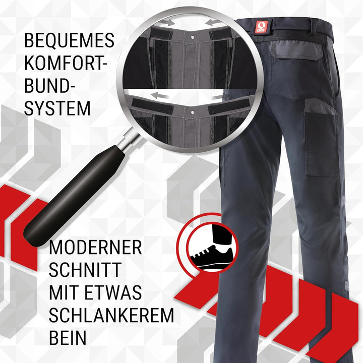 KRÄHE WORKWEAR Profession Pro S T R E T C H Bundhose I Arbeitshose I Top-Leichtgewicht mit hoher Str