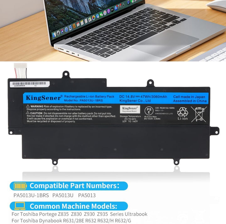 KingSener PA5013U-1BRS PA5013U Laptop Akku Batterie für Toshiba Portege Z835 Z830 Z930 Z935 Ultraboo