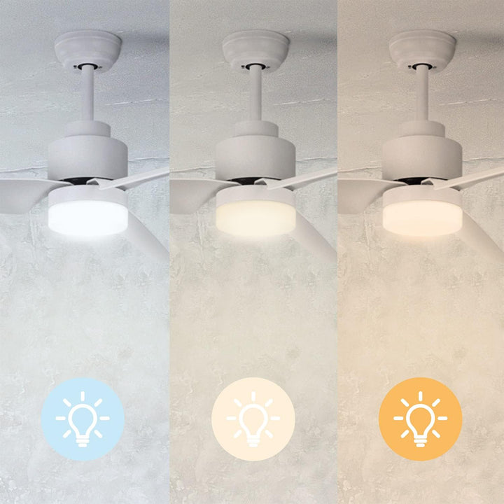 SPC Conforto DC Max 2 - Deckenventilator mit dimmbarem Licht, Motor DC 43 W, super leise und effizie