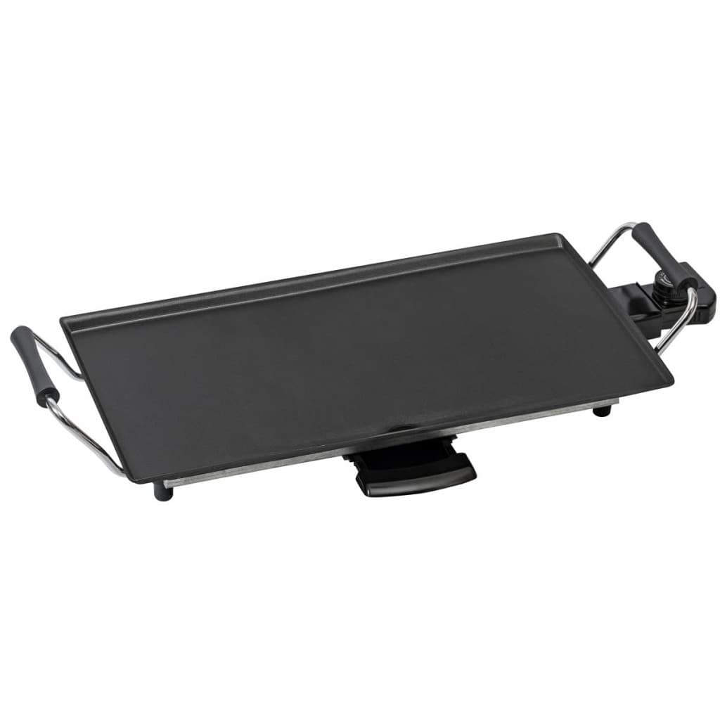 Bestron elektrischer Tischgrill, Plancha-/Teppanyaki-Grillplatte mit Antihaftbeschichtung, Grillspas