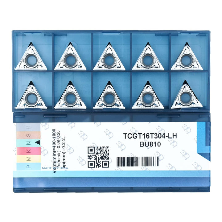 CDBP TCGT 16T304 TCGT32,51 Wendeschneidplatten Aluminium zum Drehen von Schneidwerkzeugen, 10 Stück