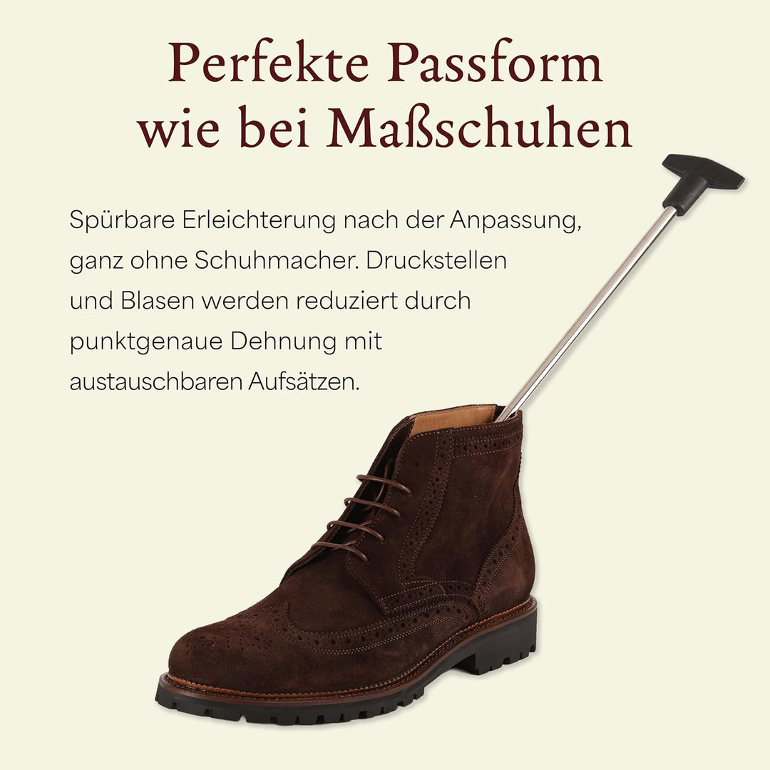 Langer &amp; Messmer Schuhdehner für Herren gegen drückende Schuhe oder Stiefel - gefertigt aus massivem