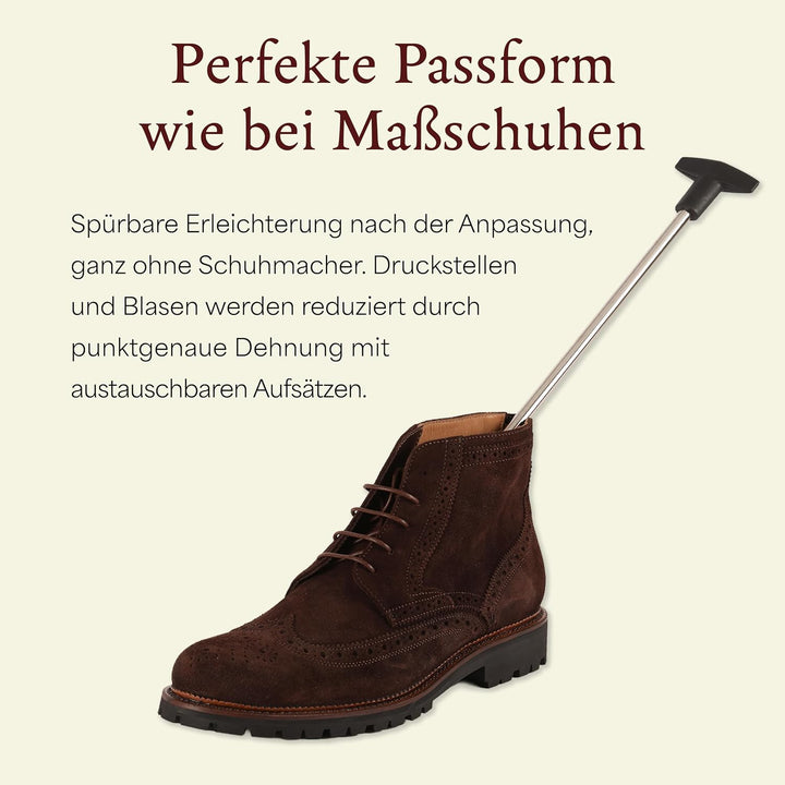 Langer &amp; Messmer Schuhdehner für Herren gegen drückende Schuhe oder Stiefel - gefertigt aus massivem