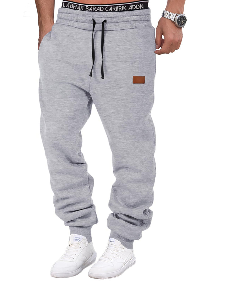 HMIYA Jogginghose Herren Baumwolle Trainingshose Sporthose Freizeithose Lang Hosen Klassische Sweath