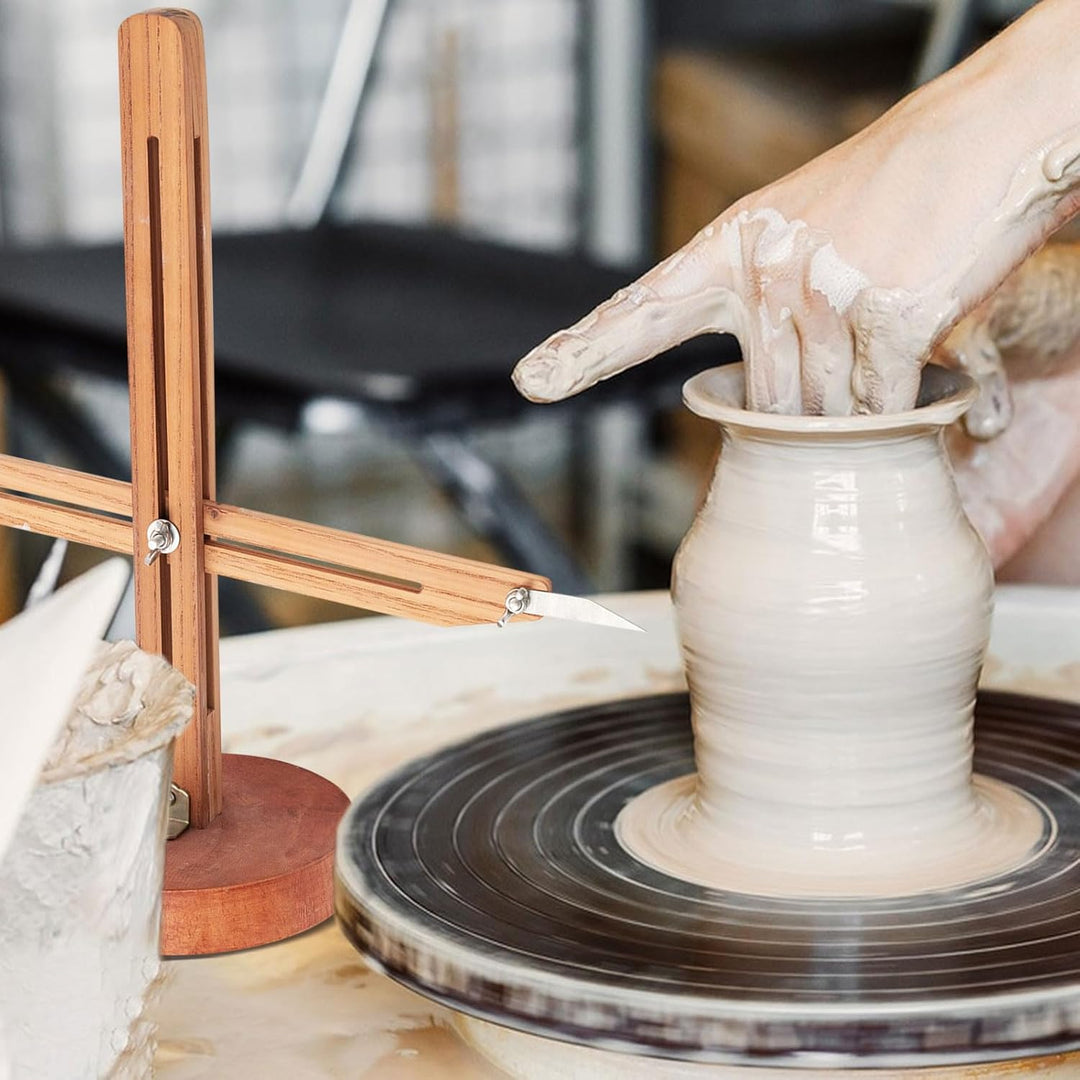 Töpferwaren-Wurflehre, höhenverstellbar, Töpferei-Wurfstab-Positionierer, Keramik-Ton-Werkzeug für w