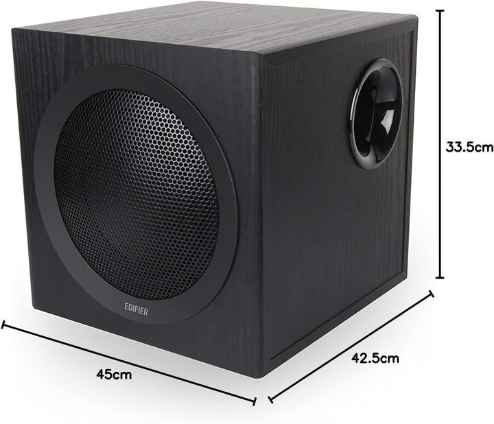 Edifier CX7 Aktives 2.1 Home-Entertainment-System mit Bluetooth V5.0, 21cm (8 Zoll) Subwoofer und In