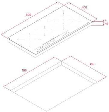 Teka | Induktionskochfeld 80 cm mit MultiSlider Touch-Steuerung und 3 Kochzonen | IZC 83620 MST | Sc