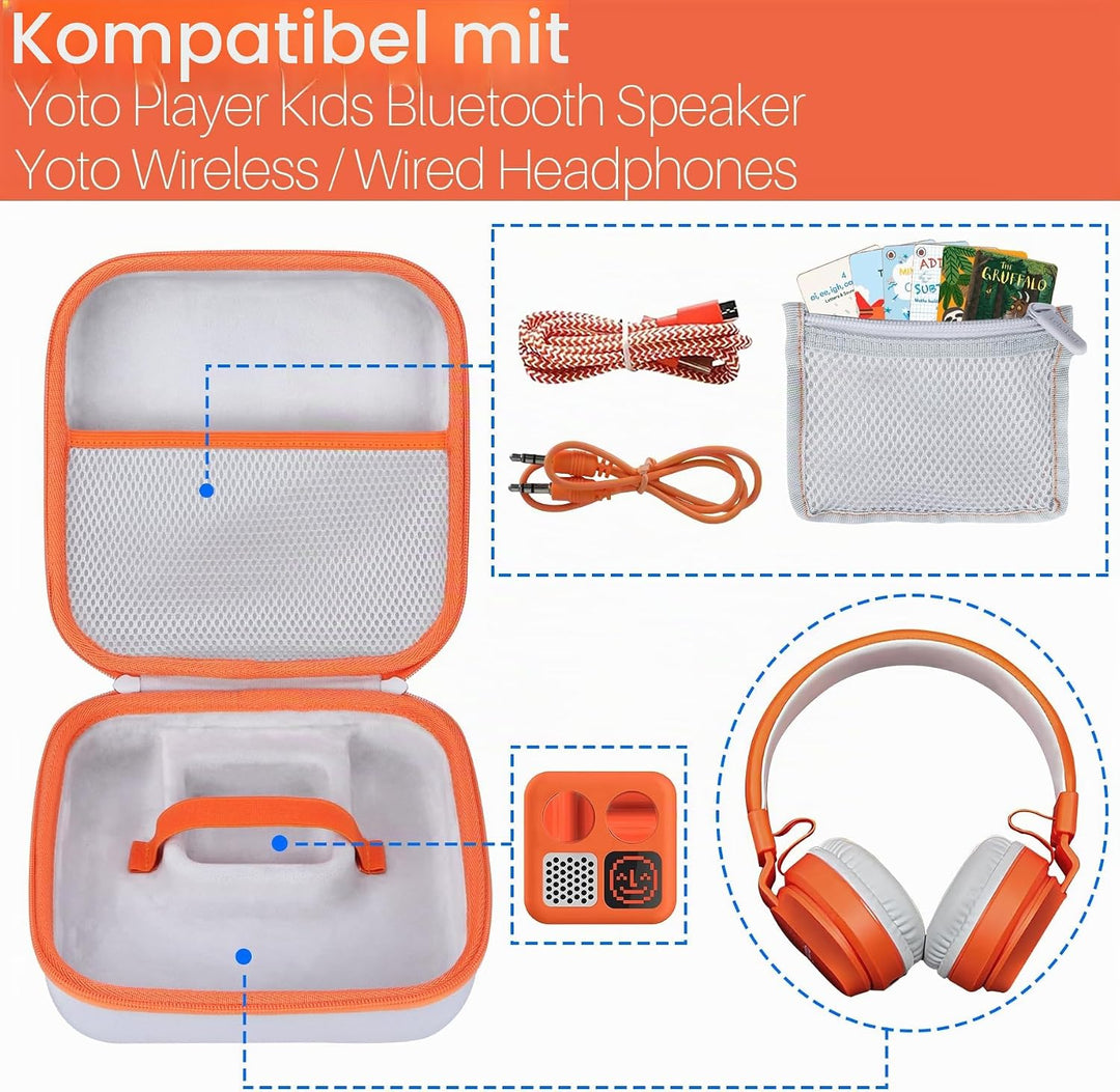 Hart Reise Schutz Hülle Etui Tasche für YOTO Mini Player Kinder Bluetooth Audio Lautsprecher + Yoto