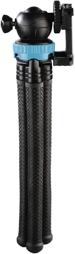 Hama Stativ Flexpro für Smartphone, GoPro und Fotokameras, 27 cm, Blau schwarz / blau, schwarz / bla