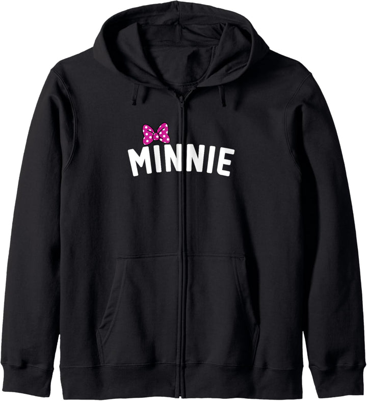 Disney Mickey And Friends Minnie Bow Text Kapuzenjacke