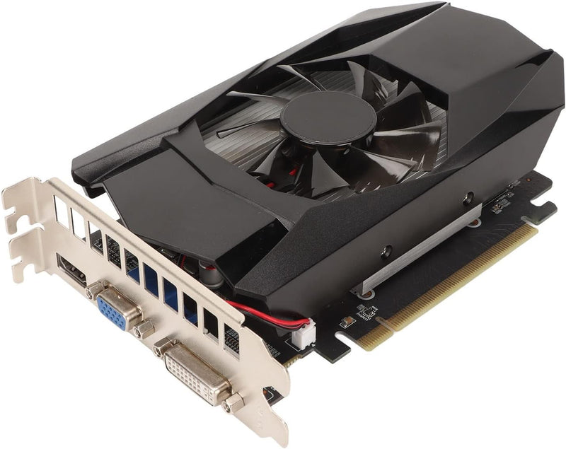 VBESTLIFE Für Radeon HD7670 Grafikkarte, 4 GB GDDR5 Grafikkarte 128 Bit 1000 MHz Frequenz PCIe 2.1 F