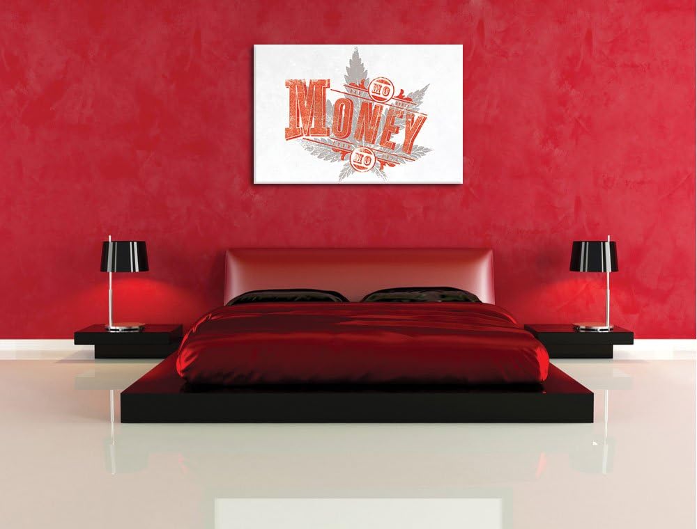 Pixxprint More Money Light Format: 100x70auf Leinwand, XXL riesige Bilder fertig gerahmt mit Keilrah