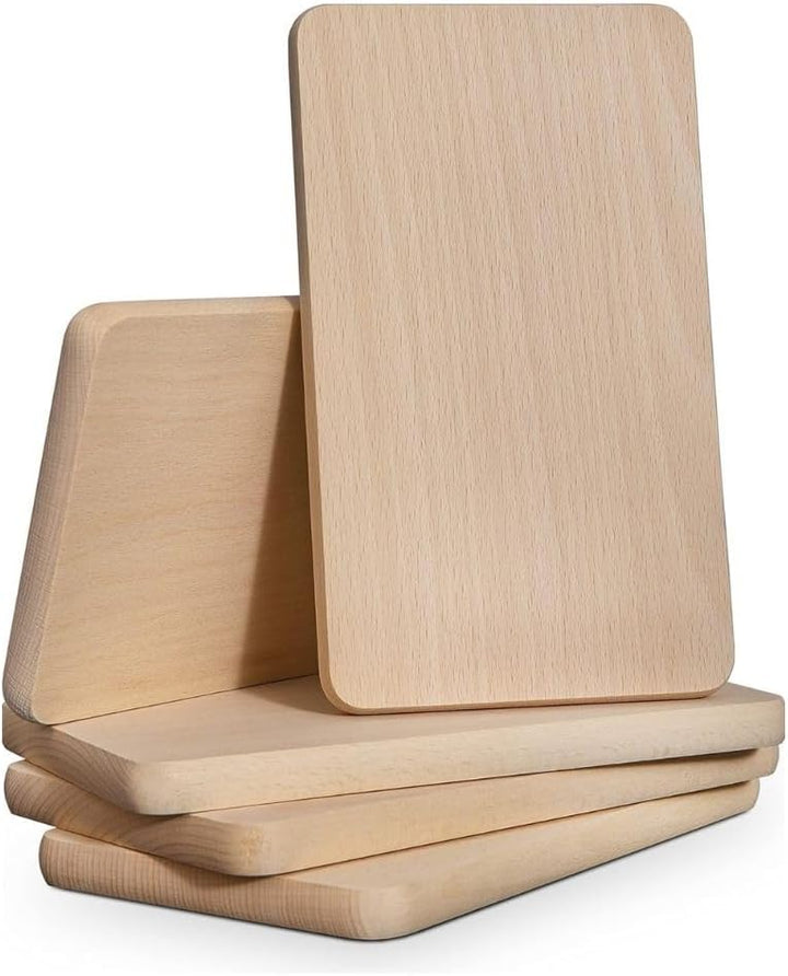 Frühstücksbrettchen Buche unbehandelt – 23x15x1,5 cm Holzbrettchen zum Gravieren – Küchenbrett Holz