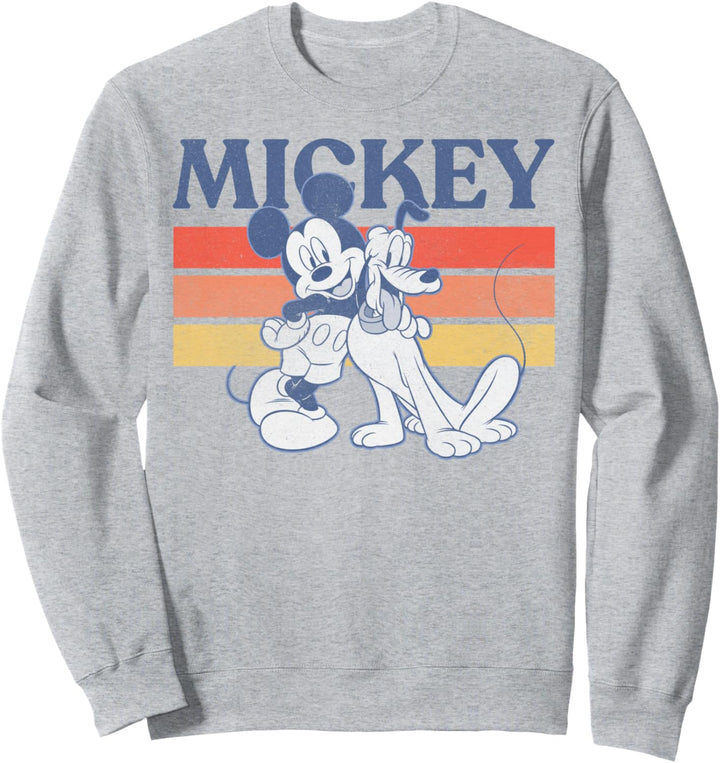 Disney Mickey And Friends Mickey & Pluto Outline Sweatshirt