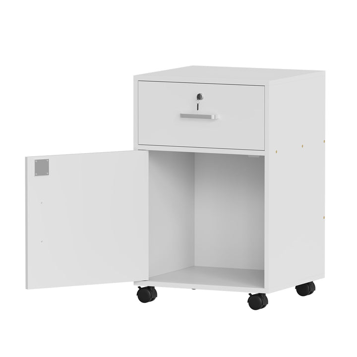Kleiner mobiler Aktenschrank, Heimbüro, unter Schreibtischschubladen, Aktenaufbewahrungseinheit, Bür