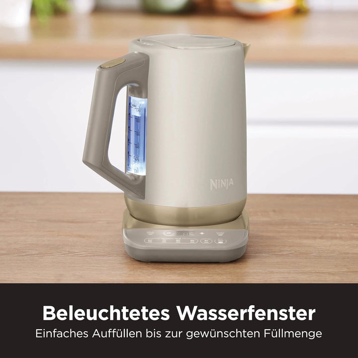 Ninja Perfect Temperature Wasserkocher, 1,7 l, Schnellkochfunktion, 6 Temperaturstufen, Warmhaltefun