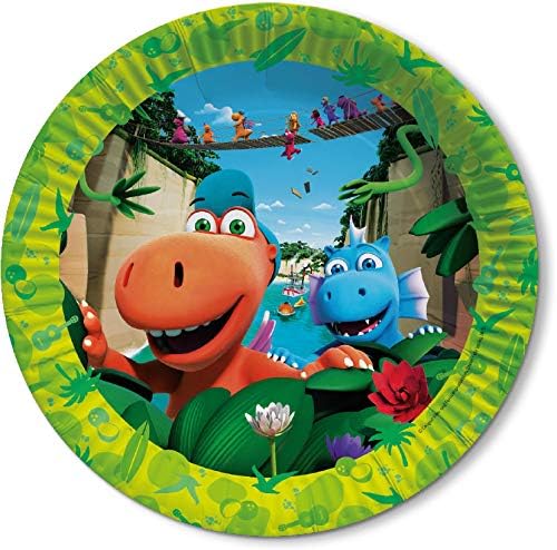 53-tlg. Party-Set * DER KLEINE DRACHE KOKOSNUSS * mit 16 Teller, 16 Becher, 20 Servietten und Deko f