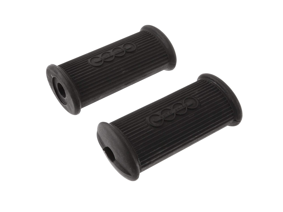 Set: 2X Fussrastengummi, schwarz, oval - für DKW RT