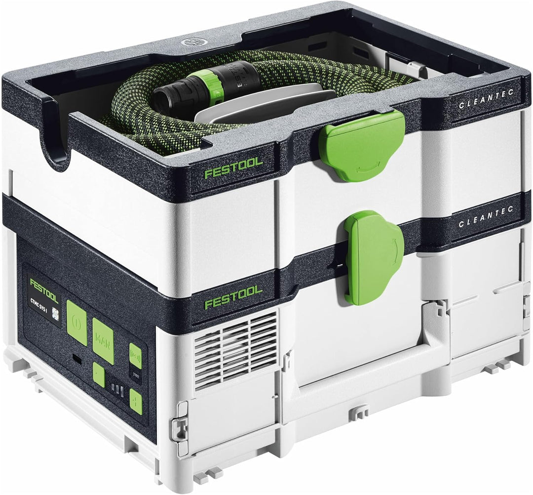 Festool Akku-Absaugmobil CTMC SYS HPC 4,0 I-Plus CLEANTEC (mit Hauptfilter, Filtersack, Saugschlauch