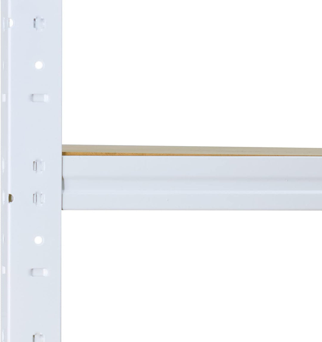 shelfplaza® 100x40x30cm Home Schwerlastregal weiss/Metallregal mit 3 Böden/Kellerregal Metall, Garag