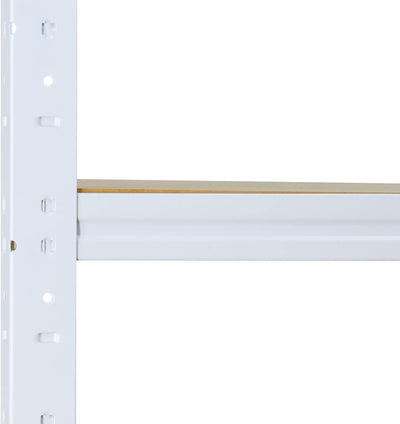 shelfplaza® 100x100x50cm Home Schwerlastregal weiss/Metallregal mit 4 Böden/Kellerregal Metall, Gara