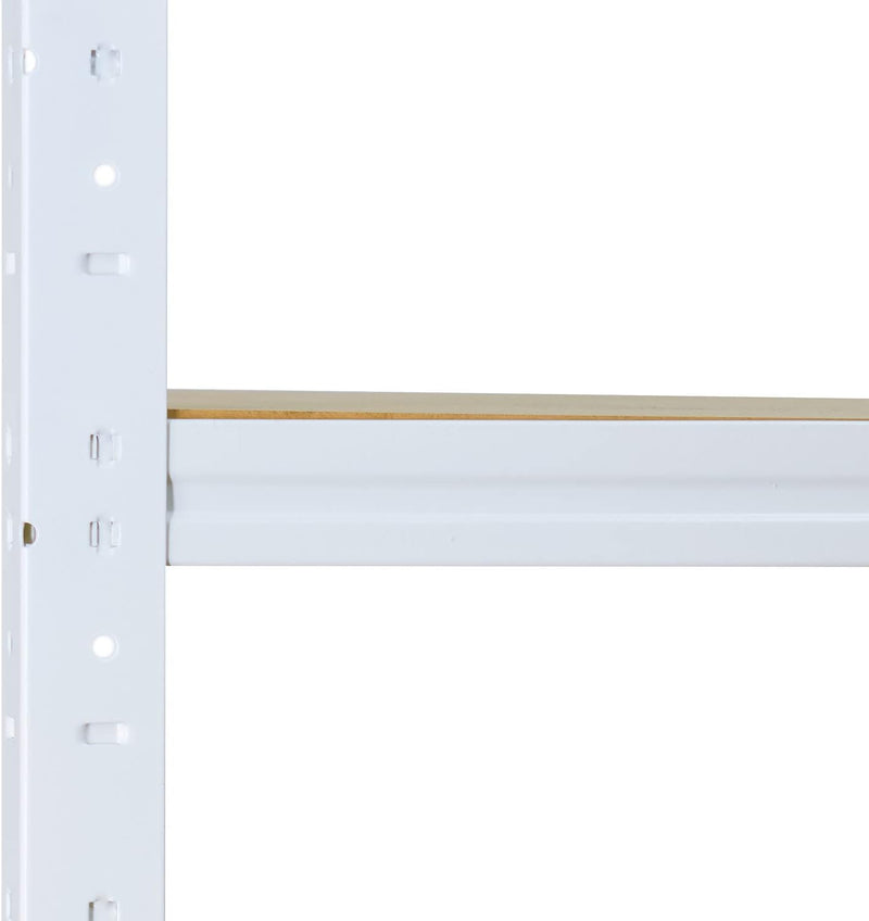 shelfplaza® 100x100x50cm Home Schwerlastregal weiss/Metallregal mit 4 Böden/Kellerregal Metall, Gara