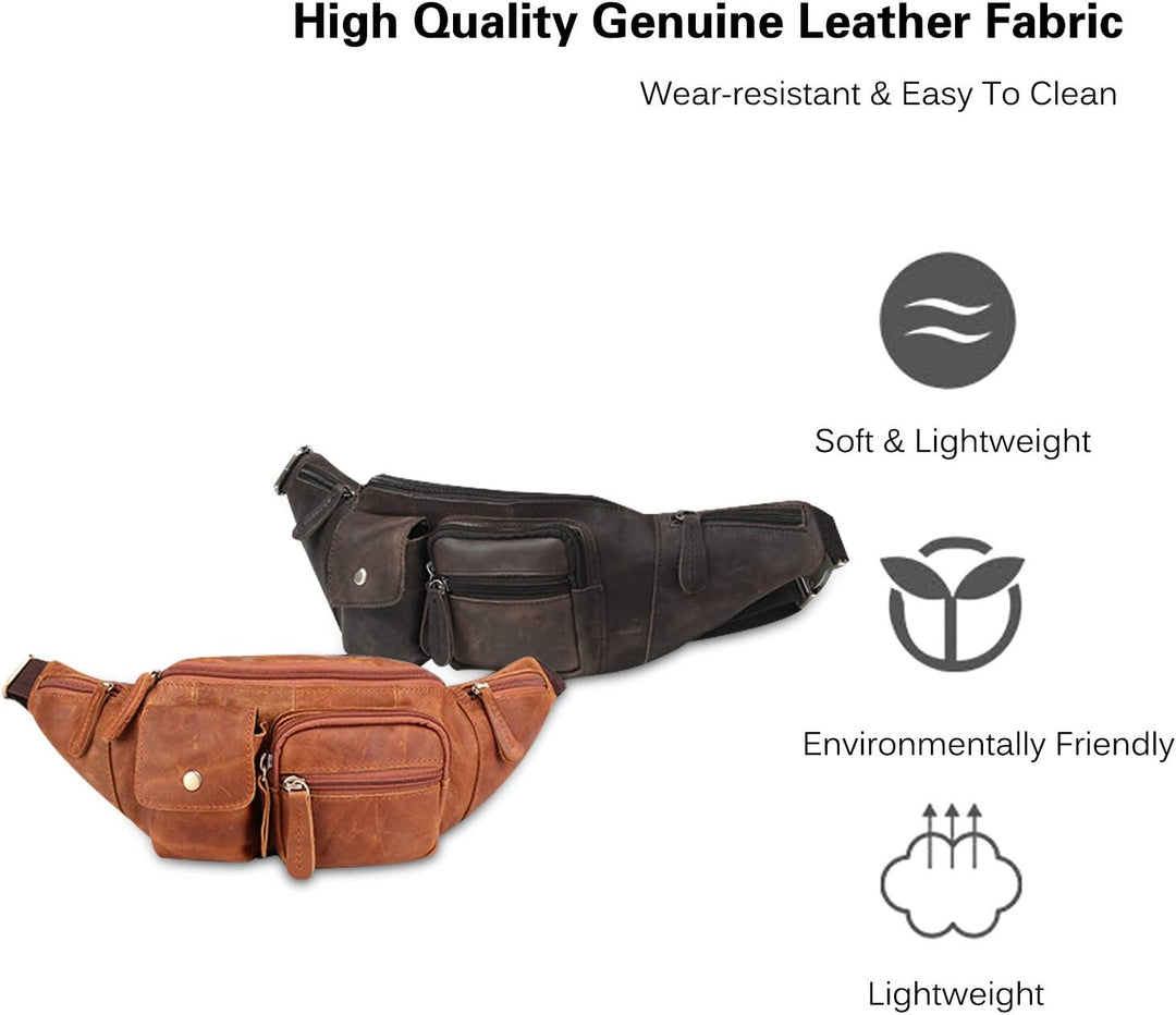 FANDARE Neu Gürteltasche Bauchtasche Brusttasche Herren Sling Bag wasserdichte Geeignet Hüfttasche J