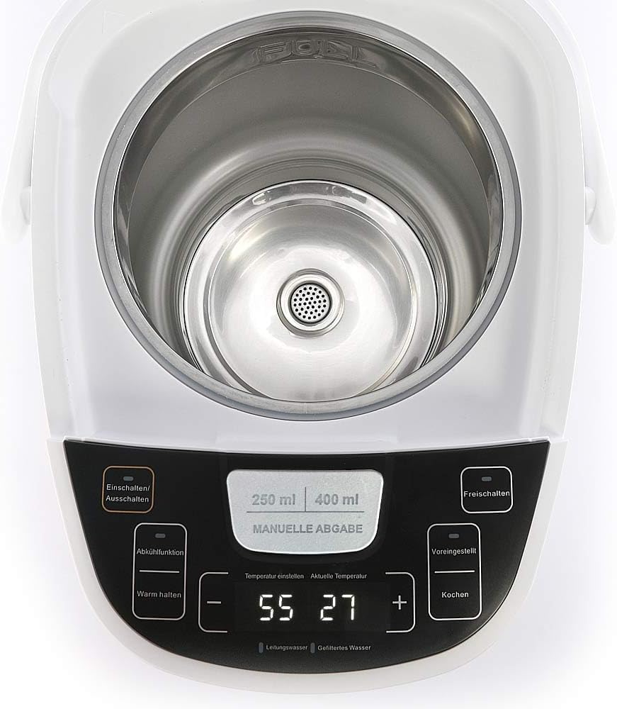 TITAN 2.1: Thermopot 5 Liter, Heisswasserspender 45-95 °C einstellbar, Thermoskanne, Teekocher mit K
