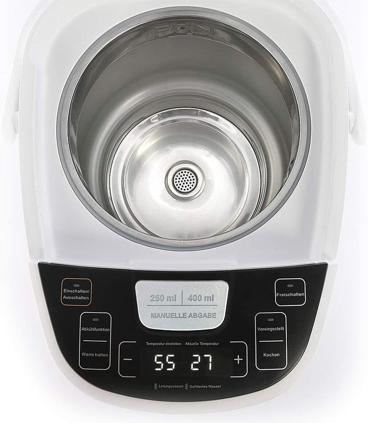 TITAN 2.1: Thermopot 5 Liter, Heisswasserspender 45-95 °C einstellbar, Thermoskanne, Teekocher mit K