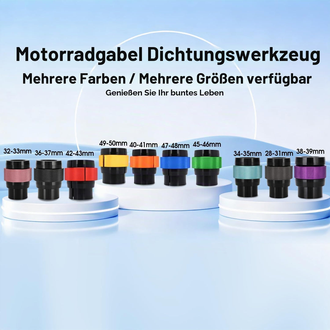 Gabelsimmeringeintreiber 42 mm-43 mm,Universal Motorrad Gabel Werkzeug für Pit Dirt Bike Motocross E