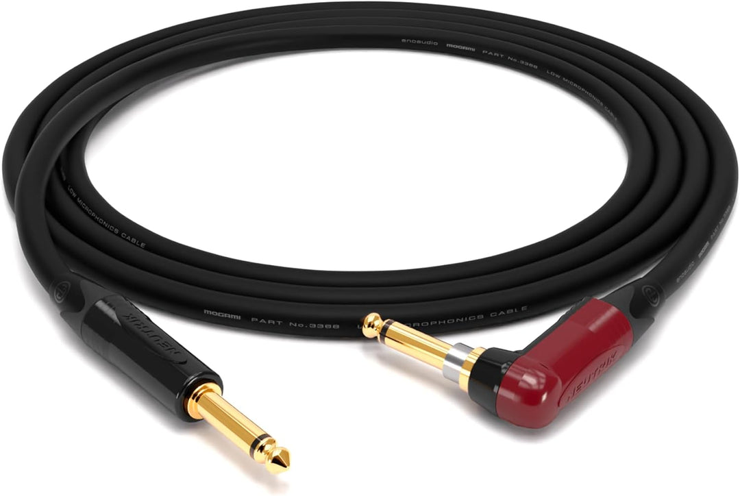 enoaudio Mogami 3368 Professionel Gitarre Bass Kabel Instrument | Neutrik Gold Silent Switch TS wink