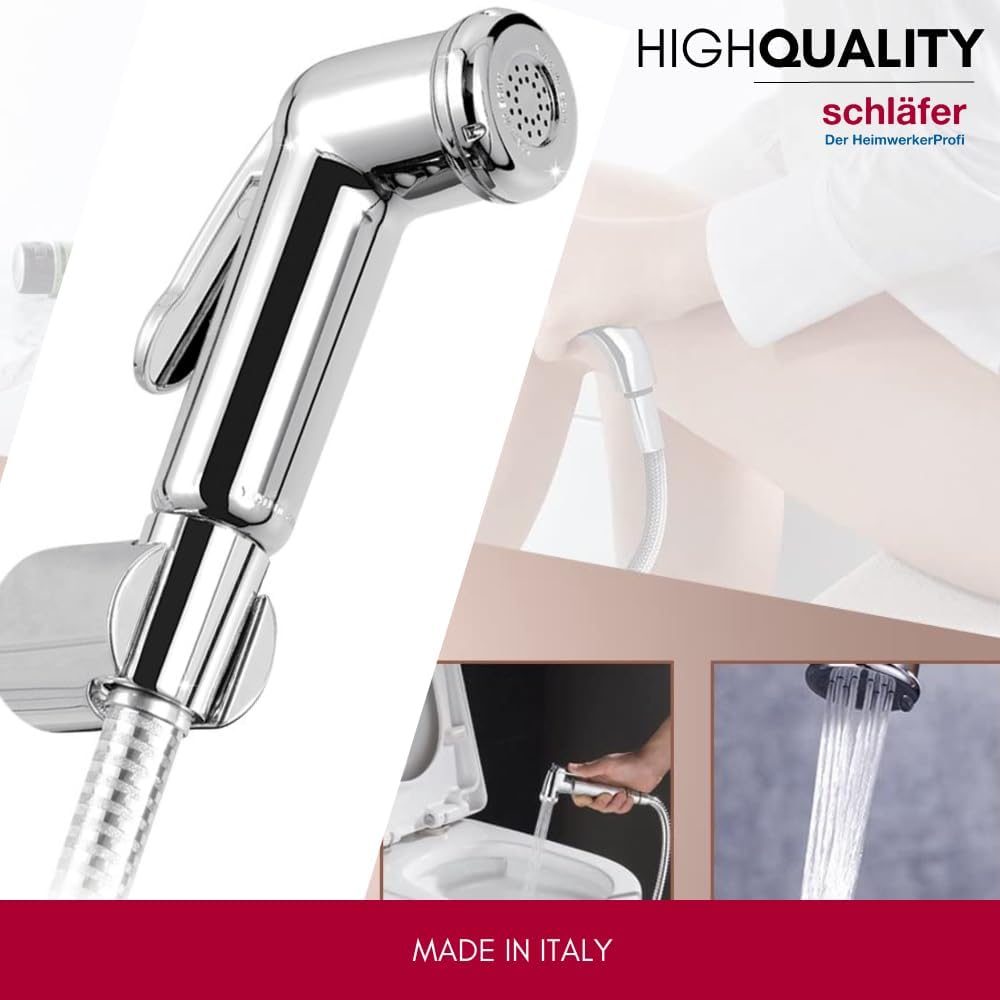 Schläfer 8112 - Bidet Handbrause Toilette - Set - Abs- Bidet Sprayer Shattaf - Waschbecken - Handbra