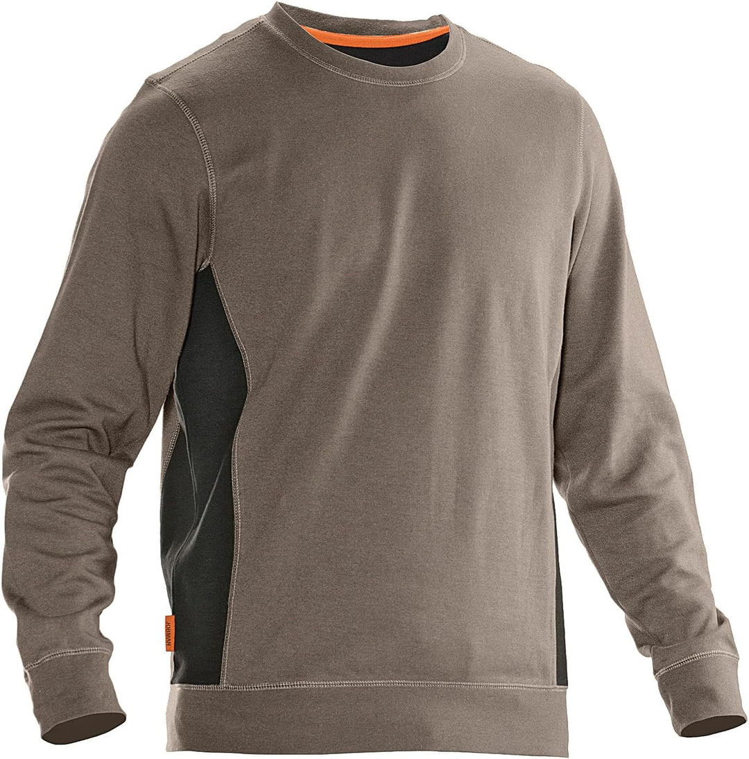 Jobman Sweatshirt 5402 Khaki/Schwarz Gr. L L Khaki, L Khaki
