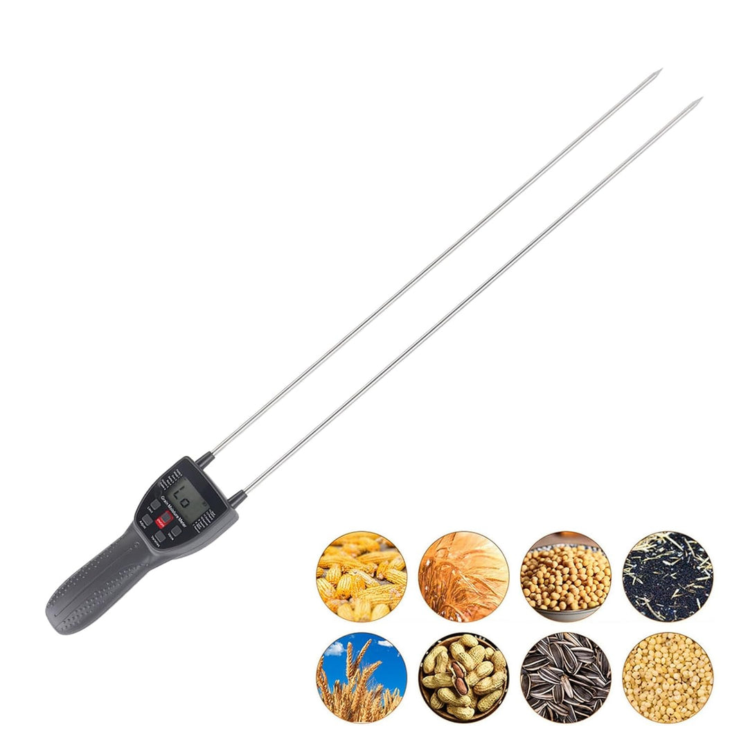 Tragbares Heu Feuchtigkeitsmessgerät, Heuballen Tester mit Sonde, Digitales Getreidemessgerät, Zur Ü