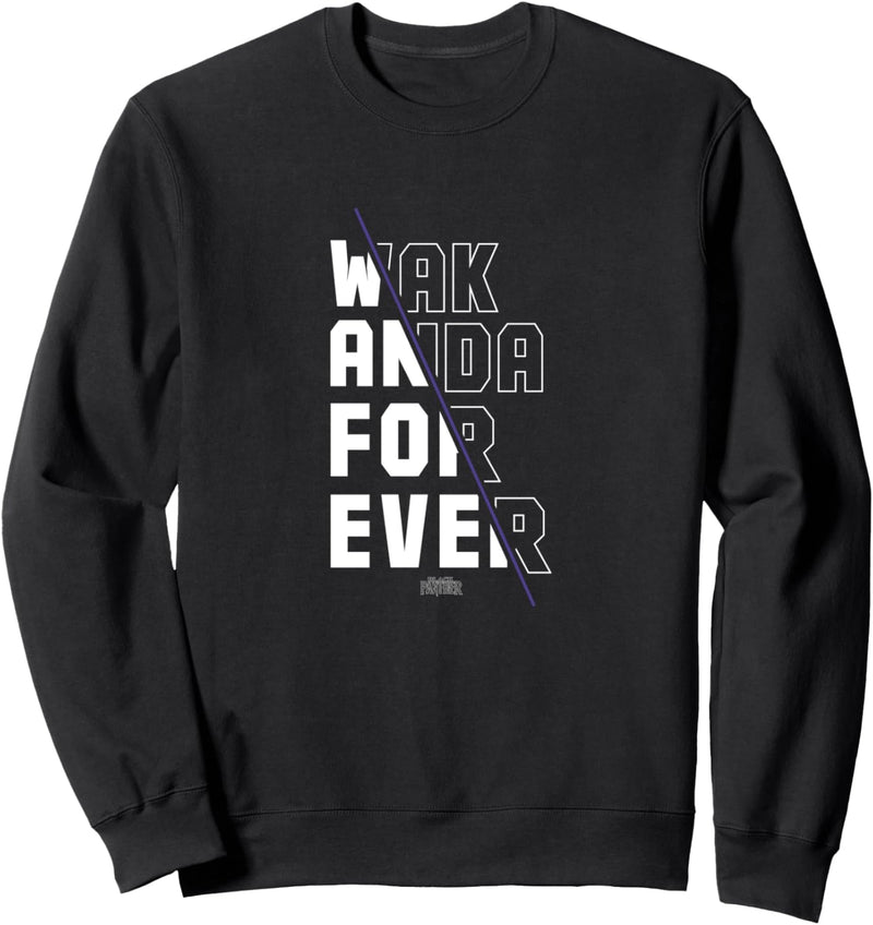 Marvel Black Panther Wakanda Forever Divided Sweatshirt